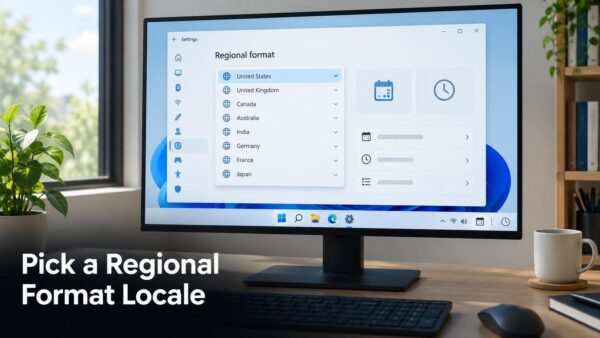Pick a Regional Format Locale in Windows 11
