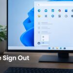 Find the Sign Out Button in Windows 11