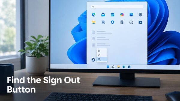 Find the Sign Out Button in Windows 11