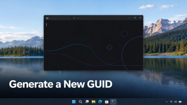 Generate a New GUID in Windows 11 with PowerShell