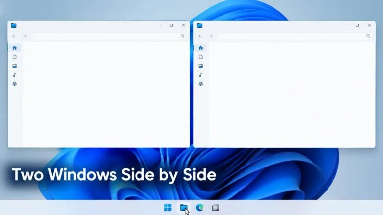 Open Two Windows of the Same App Side by Side in Windows 11 | Geek Rewind
