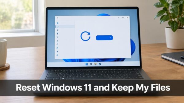 Reset Windows 11 and Keep My Files