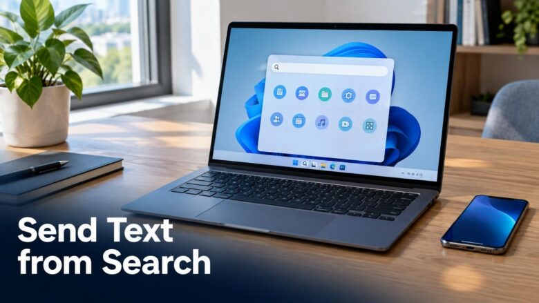 How to Send a Text from Windows 11 Search Using Phone Link