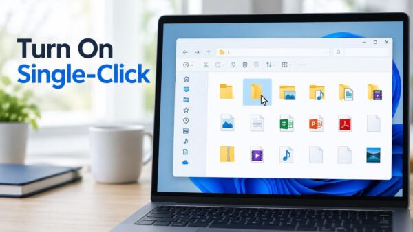 Turn On Single-Click to Open Items in File Explorer
