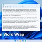 Turn On Word Wrap in Notepad on Windows 11