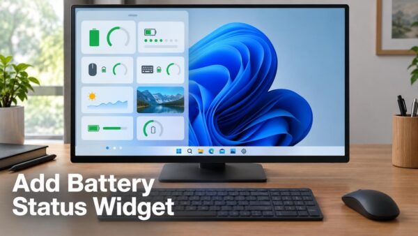 How to Add the Battery Status Widget in Windows 11