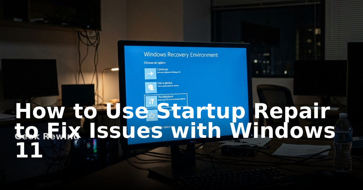 How to use Startup Repair to fix issues with Windows 11 | Geek Rewind