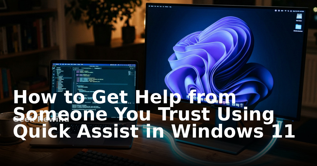 Quick Help Design Window How to Get Help from Someone You Trust Using Quick Assist in Windows 11 ...