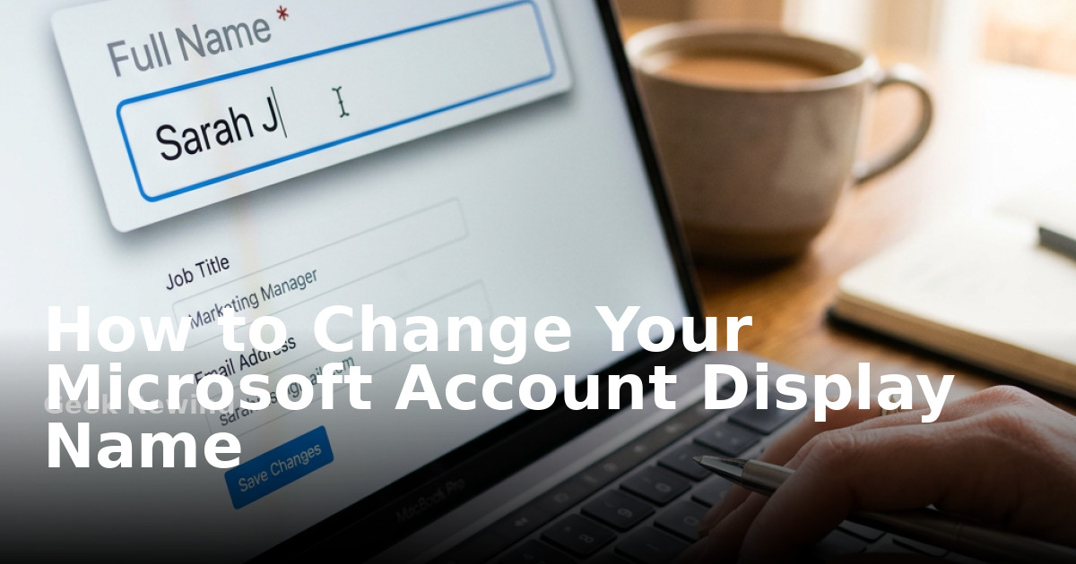 Microsoft Username Examples How to Change Your Microsoft Account Display Name | Geek Rewind