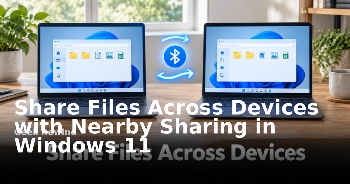 Share Files Across Devices with Nearby Sharing in Windows 11 | Geek Rewind
