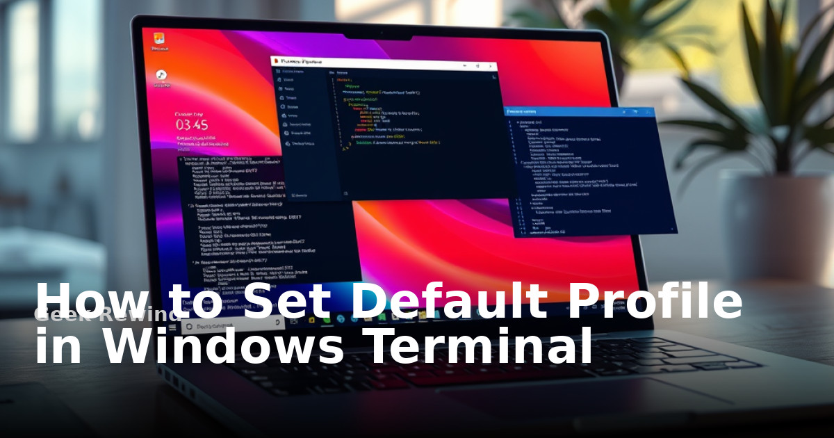 Set Default Profile in Windows Terminal: A Quick Guide | Geek Rewind