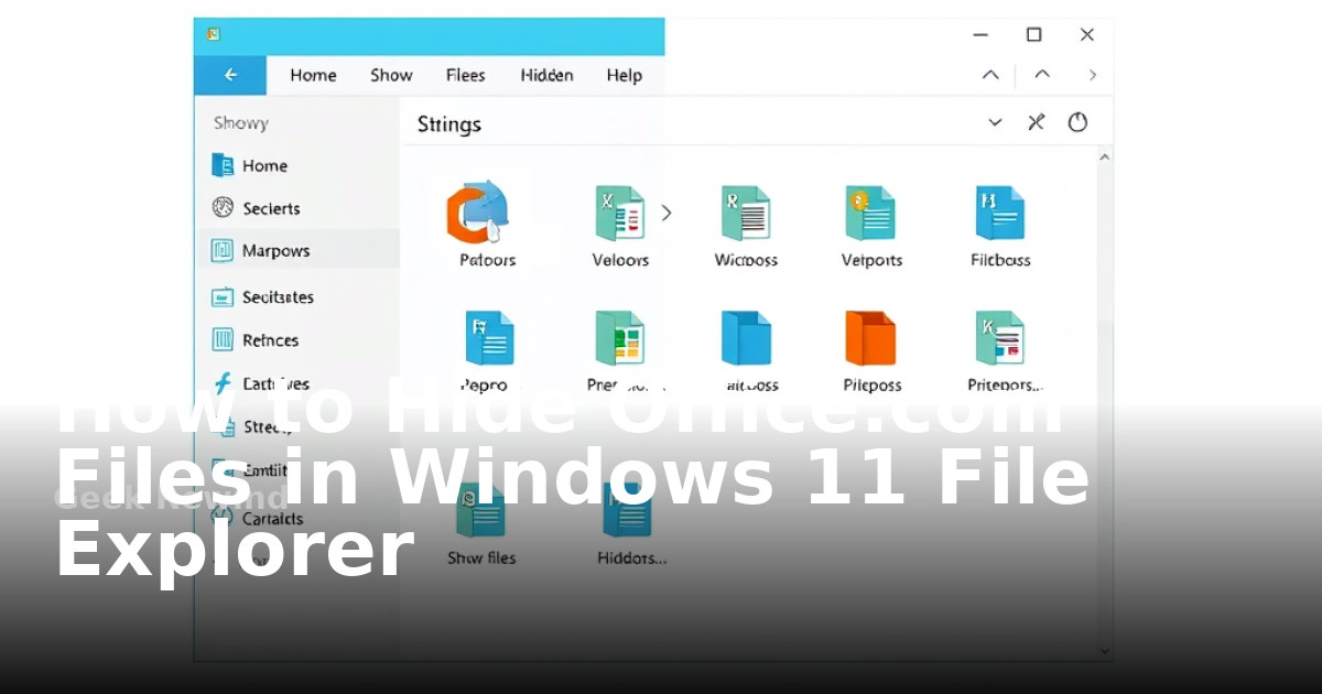 How to Hide Files in Windows 11 File Explorer Geek Rewind