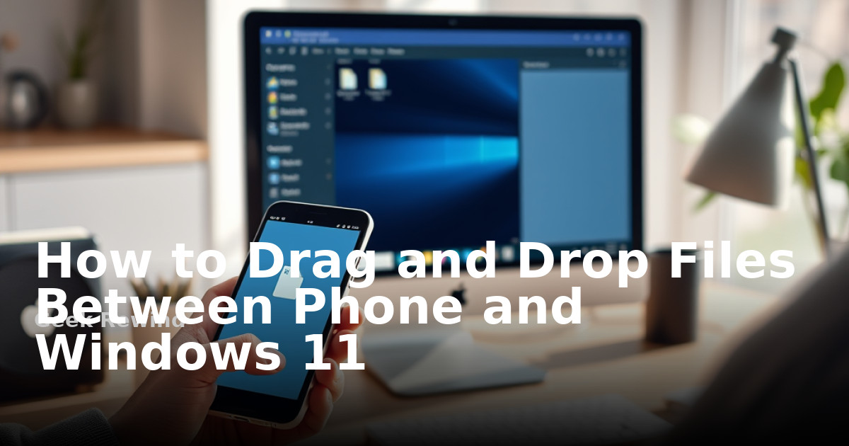 How to Drag and Drop Files Between Phone and Windows 11 | Geek Rewind