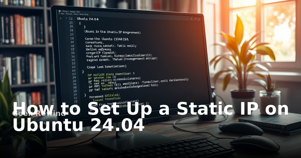 How to Set Up a Static IP on Ubuntu 24.04 | Geek Rewind