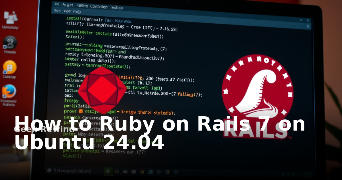 How to Ruby on Rails 7 on Ubuntu 24.04 | Geek Rewind